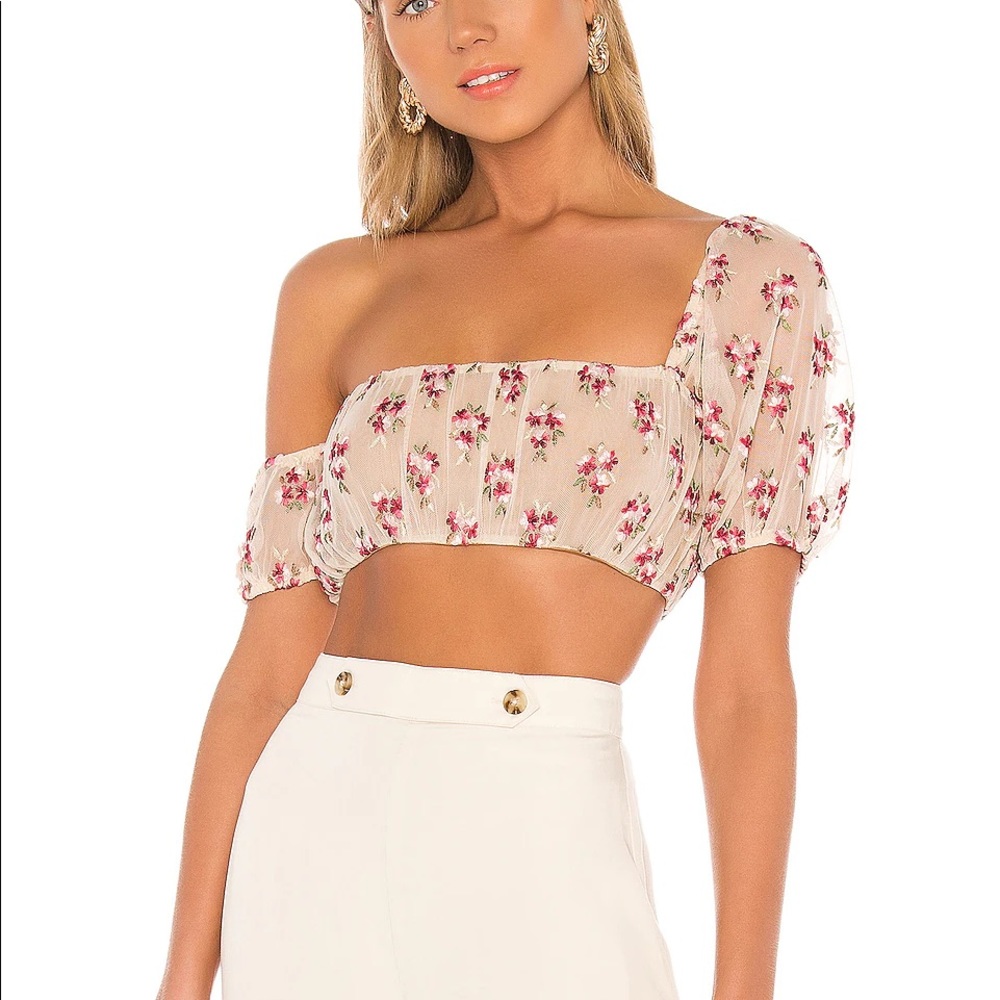 Majorelle crop floral top never worn